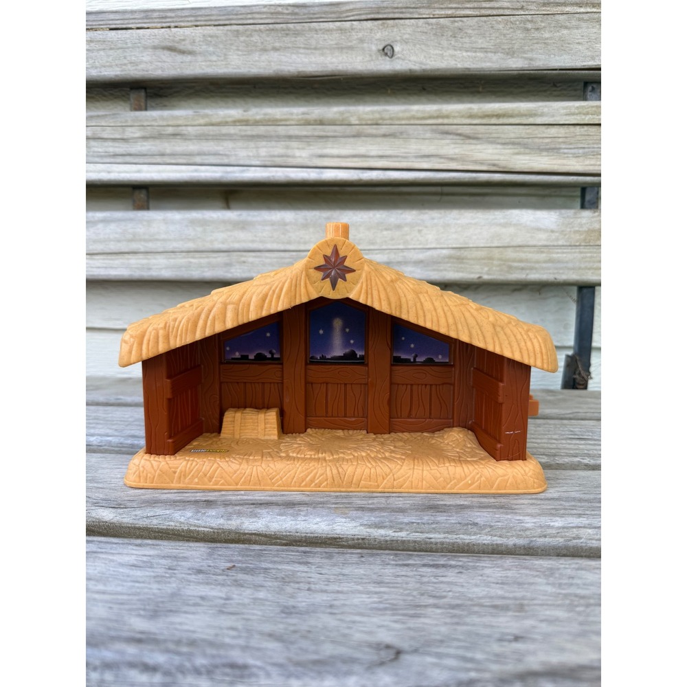Fisher Price‎ Little People Nativity Manger Stable Light Up Musical 2002 Mattel